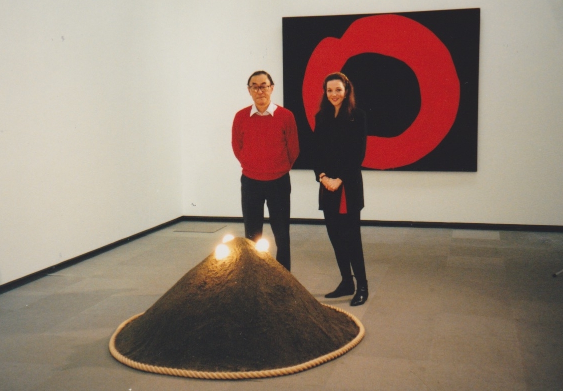 Yoshihara Jiro, Red Circle on Black, 1965
